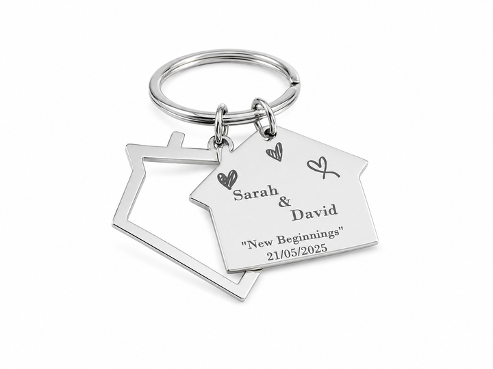 Double House Keychain