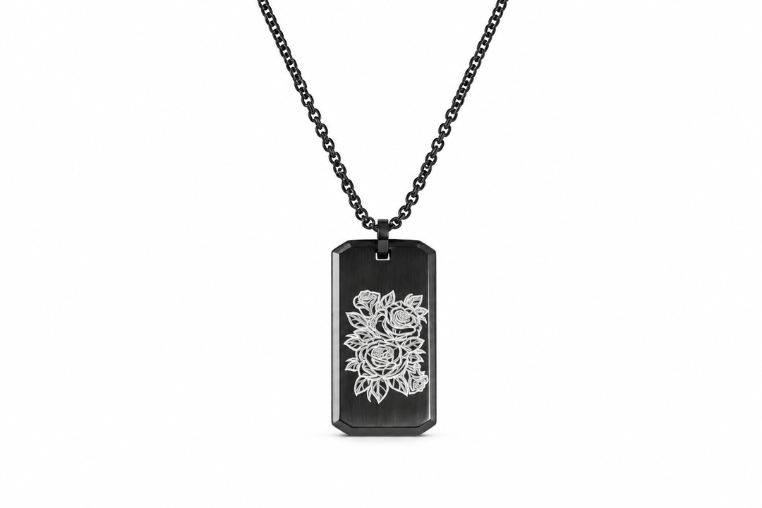 Personalised Jewellery Floral Pendant
