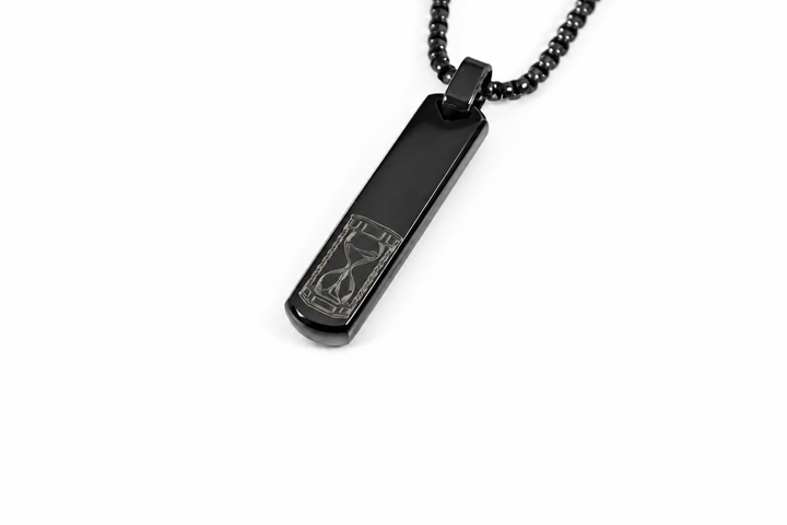 Personalised Bar Pendant, Tattoo Print Design