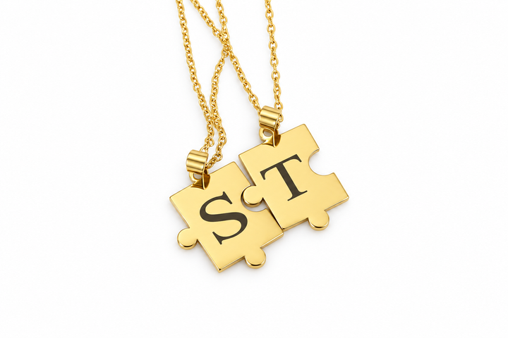 Gold Puzzle Piece Necklace