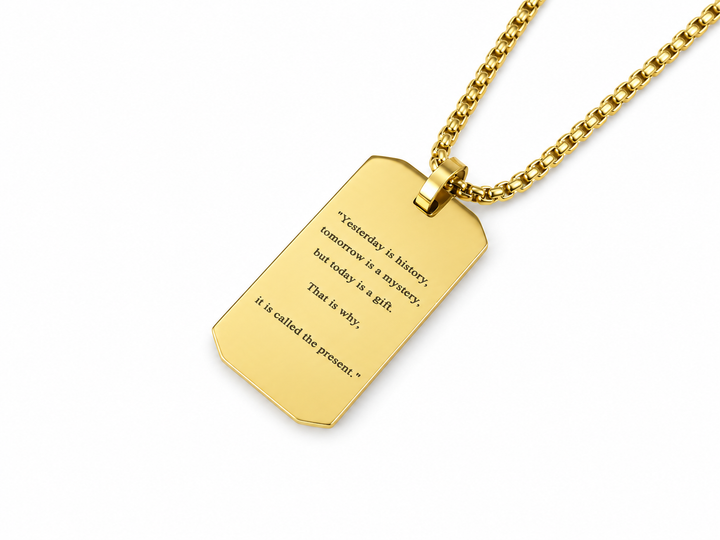 Gold Motivation Necklace