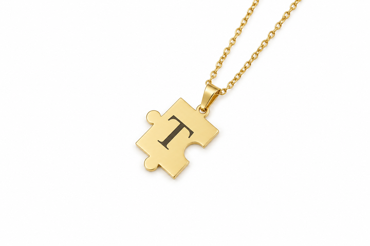 Custom Gold Puzzle Necklace