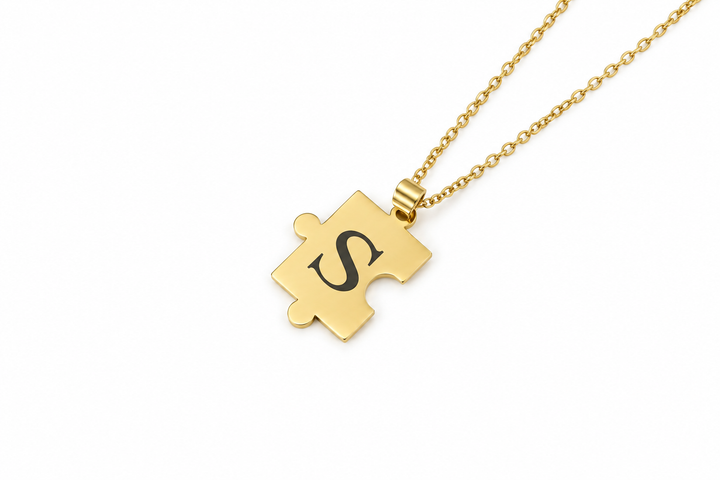Custom Gold Puzzle Necklace