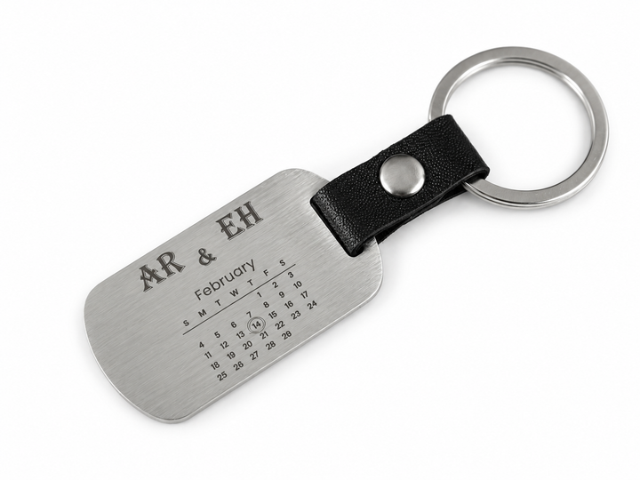 Couples Date Charm Dog Tag
