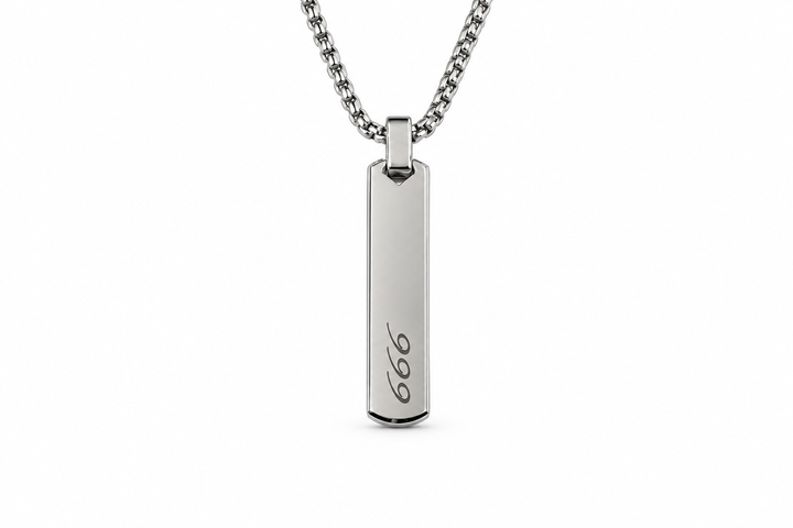 Angel Numbers Bar Necklace