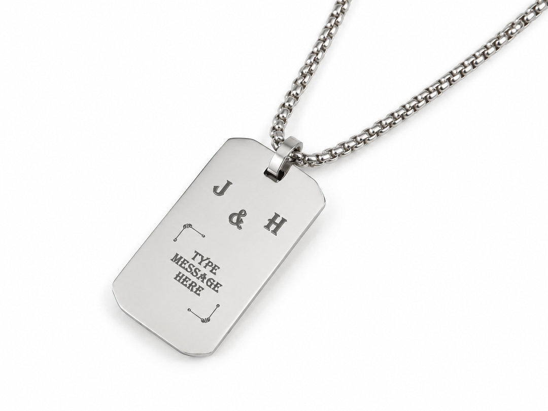 Personalised Initials Couples Necklace