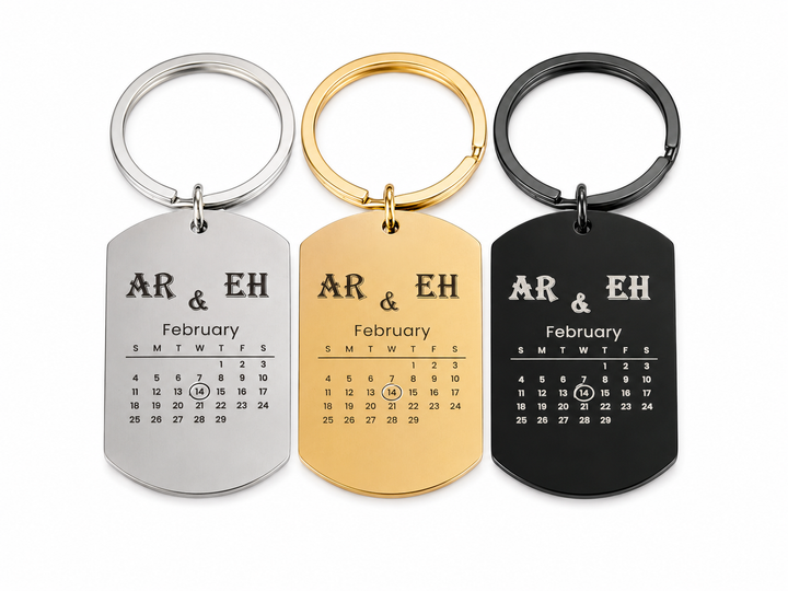 Personalised Calendar Keychain
