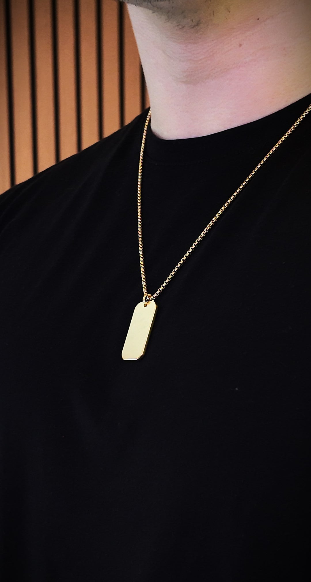 Gold Roman Numerals Pendant Custom Calendar