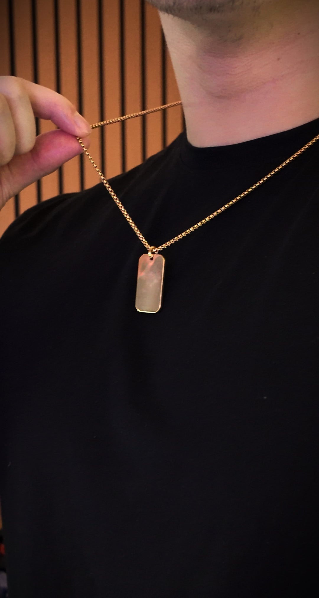 Gold Roman Numerals Pendant Custom Calendar