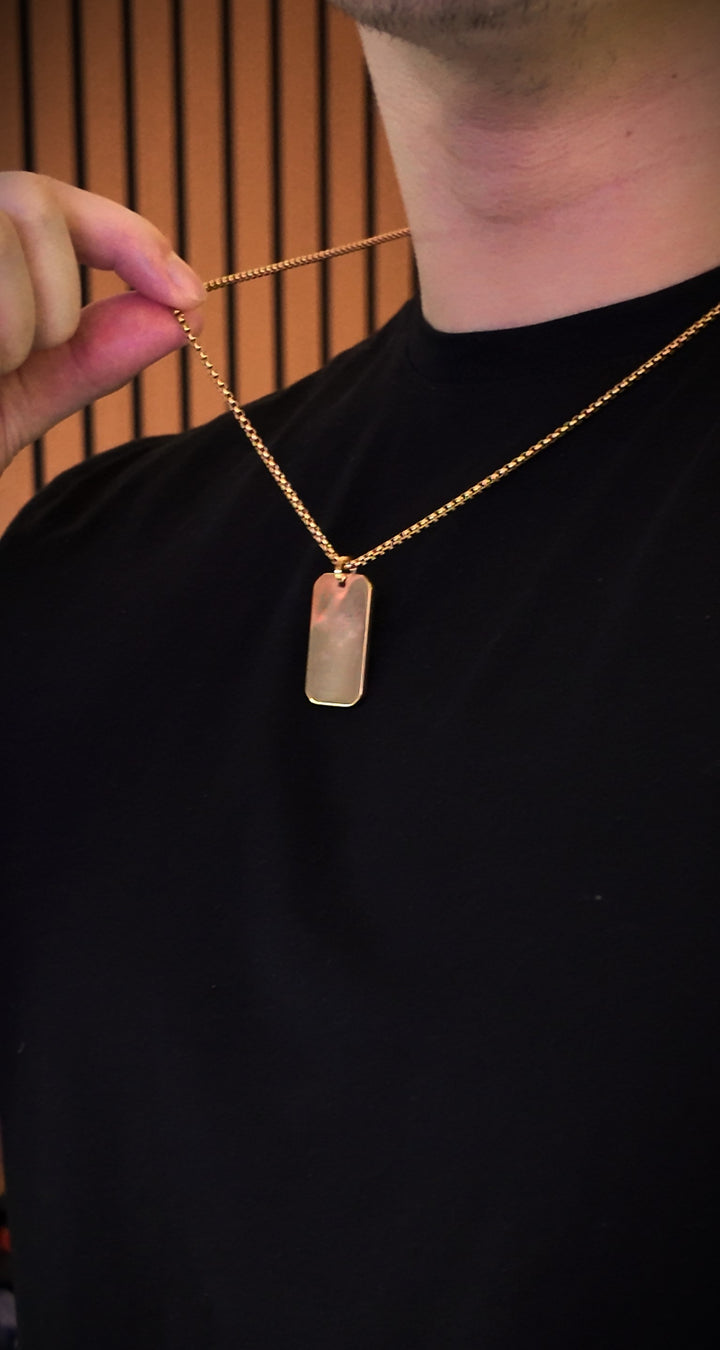 Gold Roman Numerals Pendant Custom Calendar