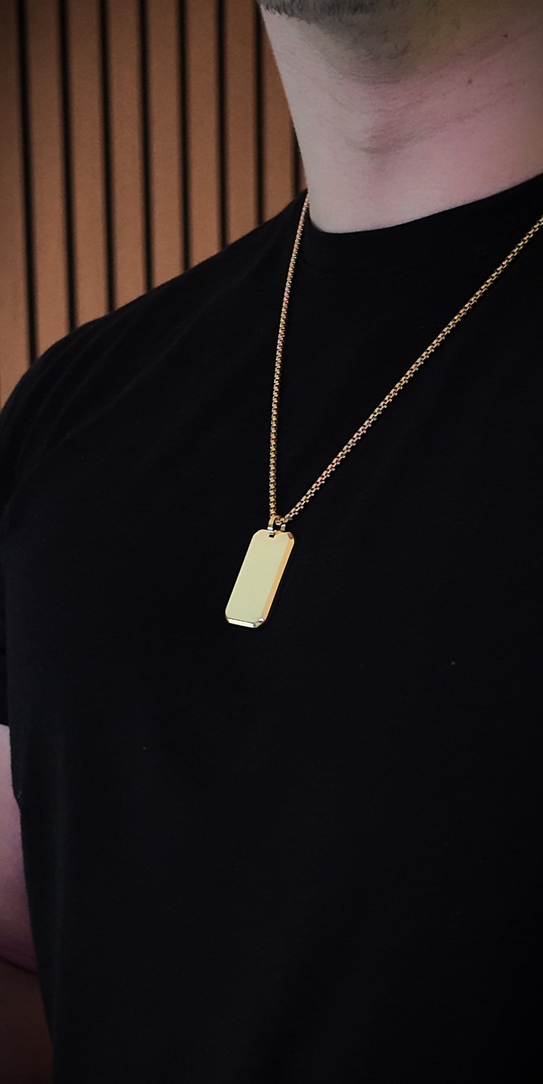 Gold Roman Numerals Pendant Custom Calendar