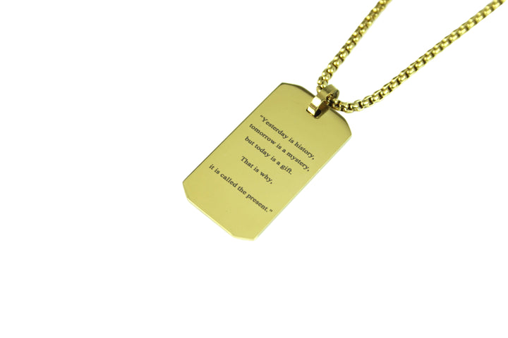 Gold Motivation Necklace