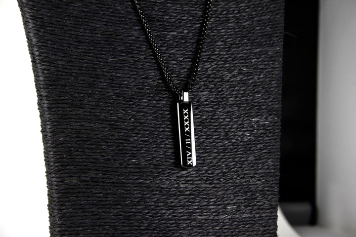 Personalised Roman Numeral Necklace
