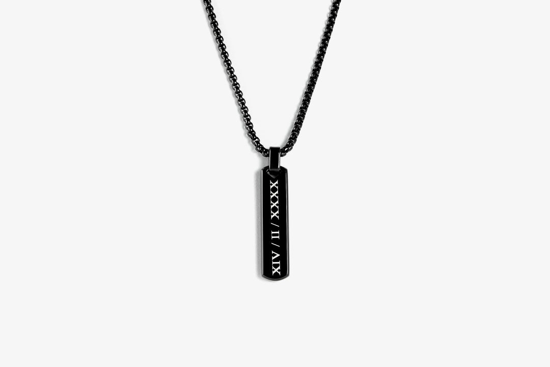 Personalised Roman Numeral Necklace