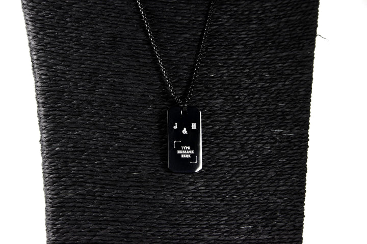 Personalised Initials Couples Necklace
