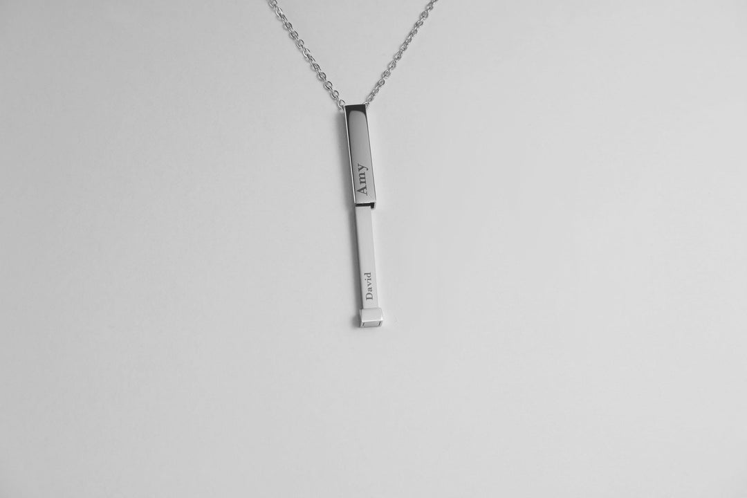 Hidden Name Push Up Necklace
