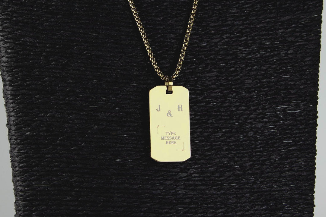 Personalised Initials Couples Necklace