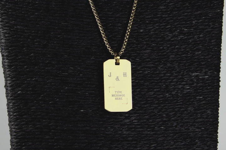 Personalised Initials Couples Necklace
