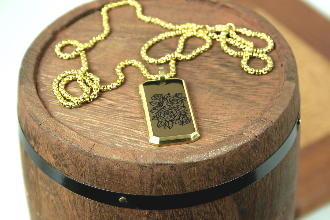 Personalised Jewellery Floral Pendant