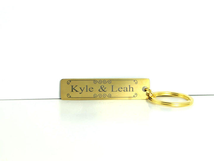 Couples Name Tag Keyring