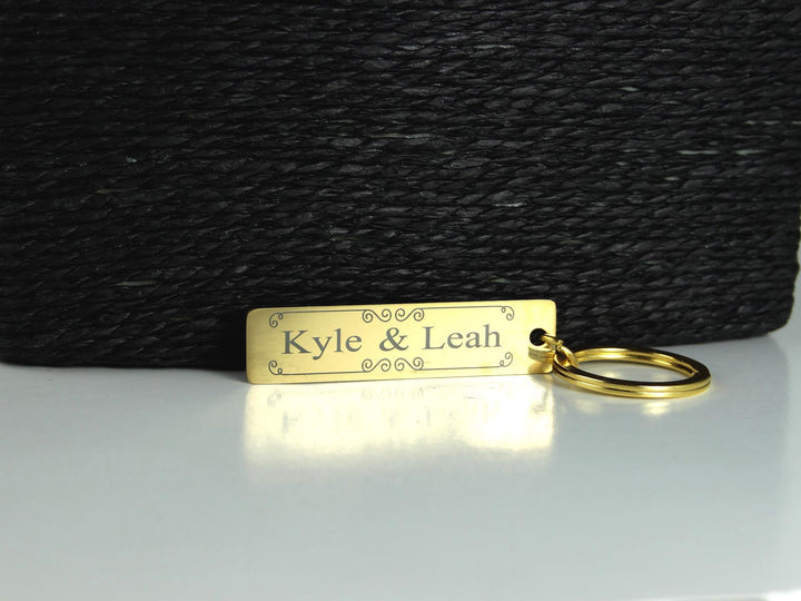 Couples Name Tag Keyring