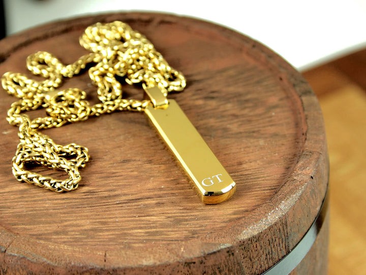 Personalised Initial Bar Necklace