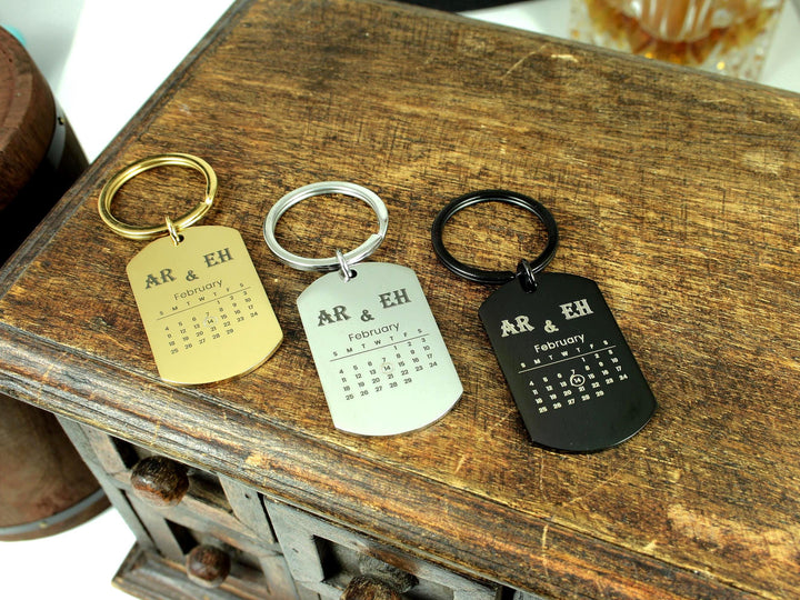 Personalised Calendar Keychain