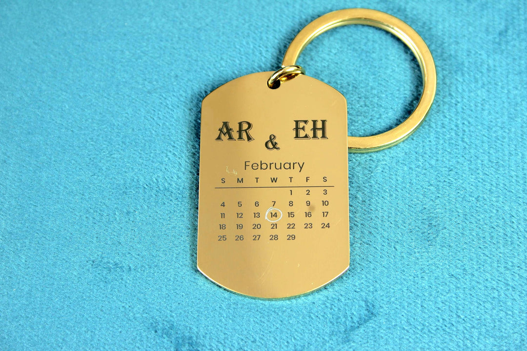 Personalised Calendar Keychain