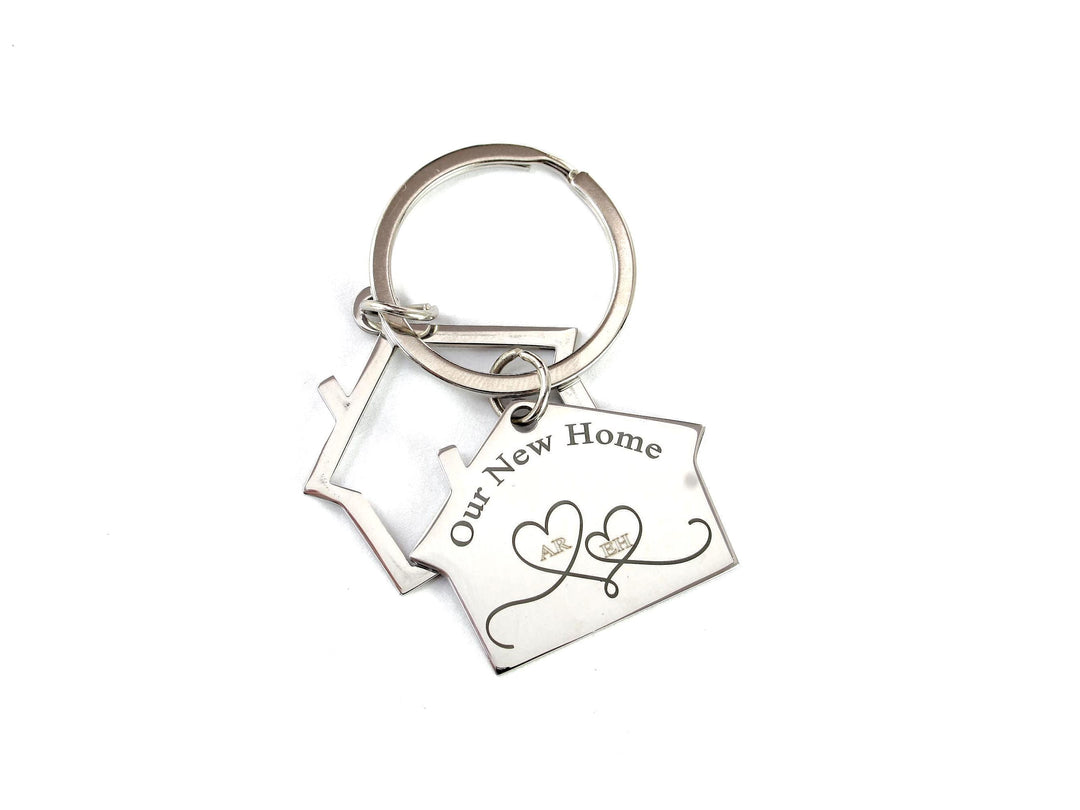 Personalised Double House Keychain