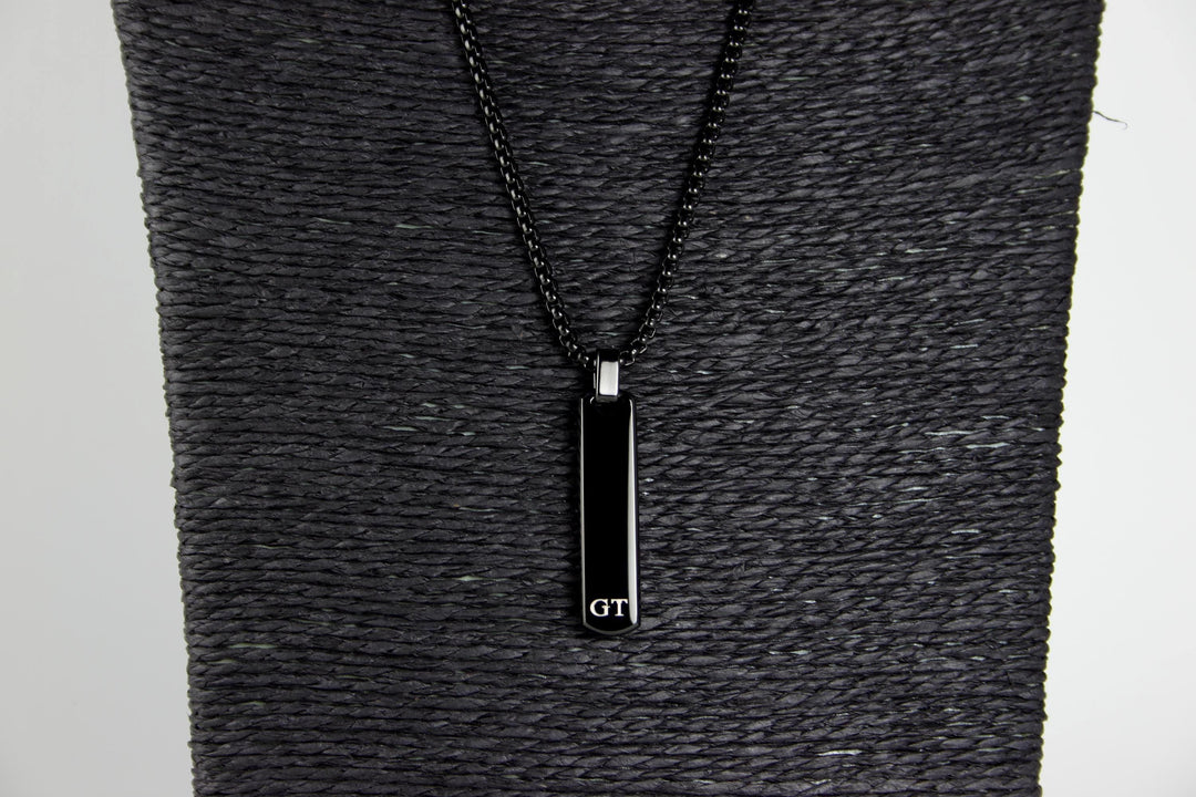 Custom Initial Bar Necklace