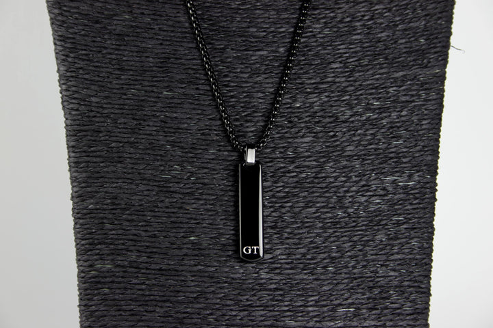 Custom Initial Bar Necklace