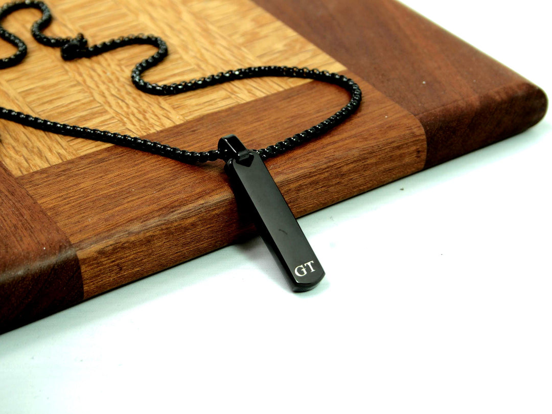 Custom Initial Bar Necklace