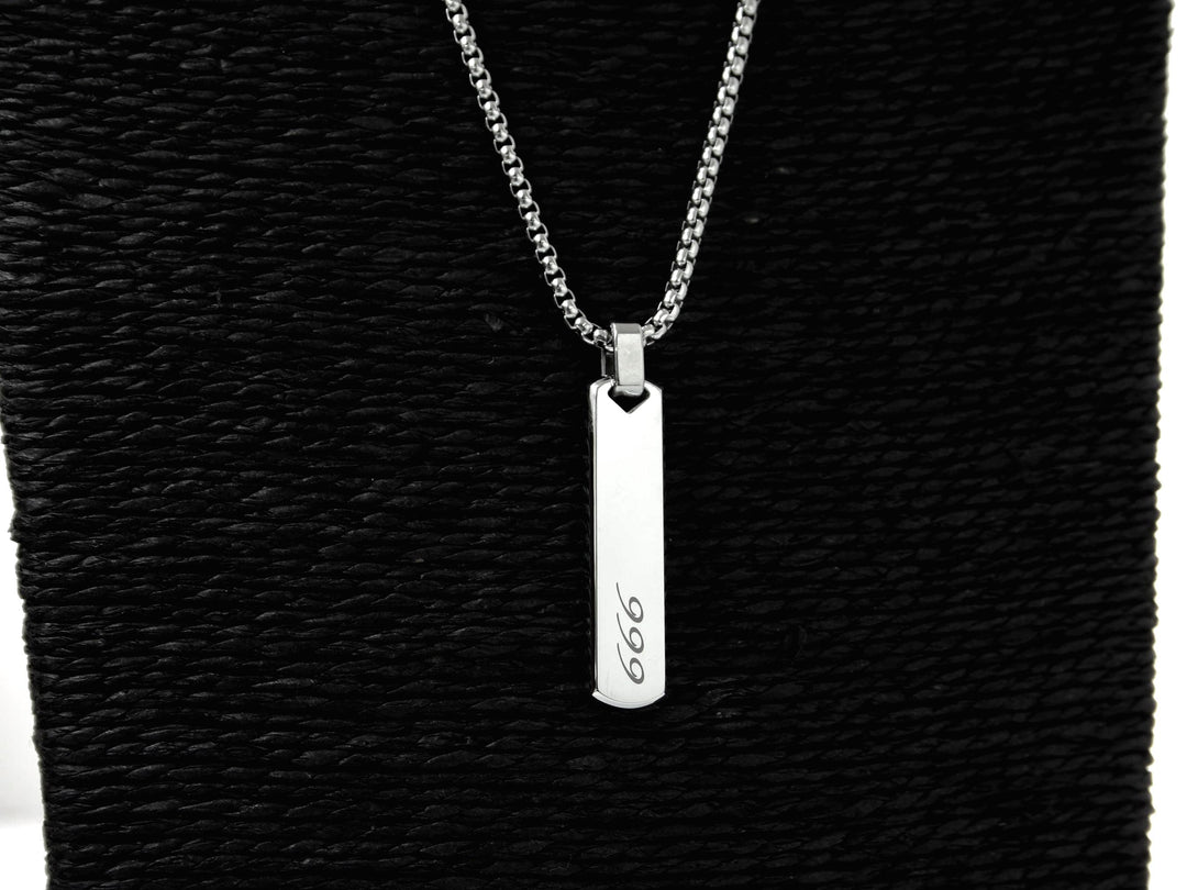 Angel Numbers Bar Necklace