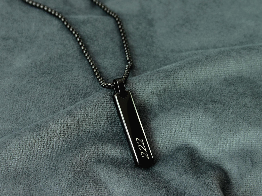 Angel Numbers Bar Necklace