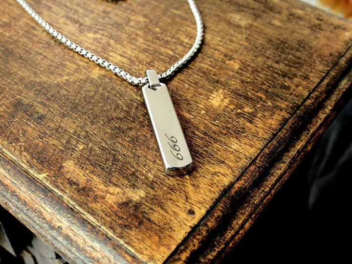 Angel Numbers Bar Necklace