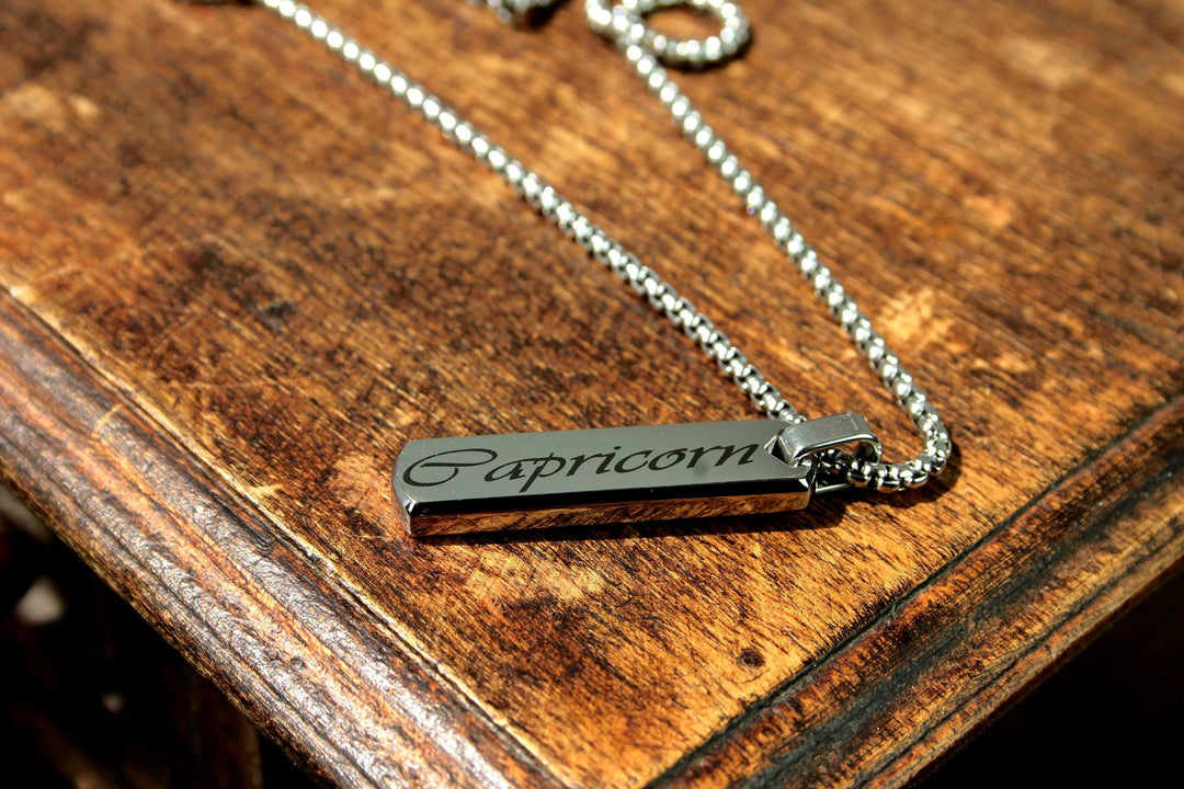 Personalised Zodiac Star Sign Bar Necklace
