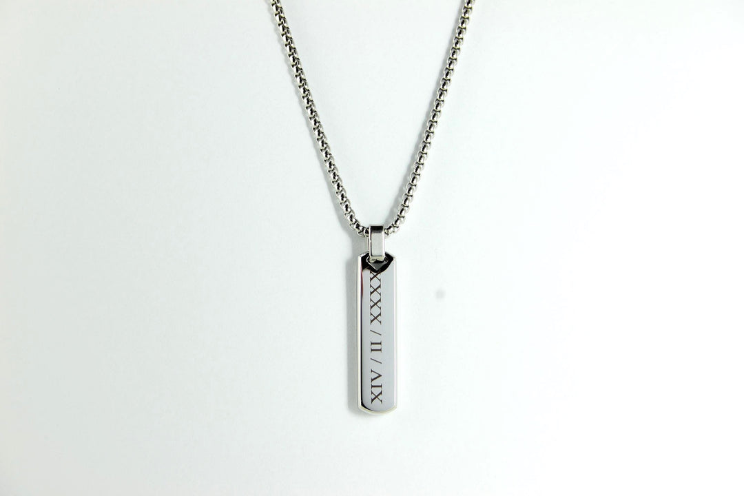 Personalised Roman Numeral Necklace