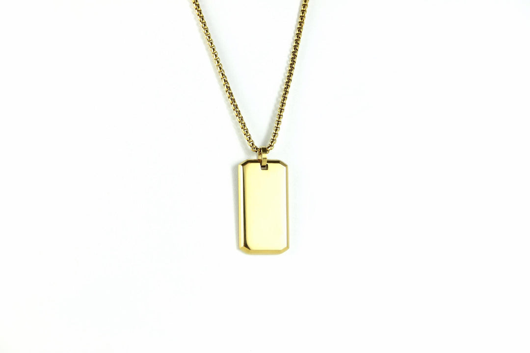 Minimalist Small Initial Bar Necklace