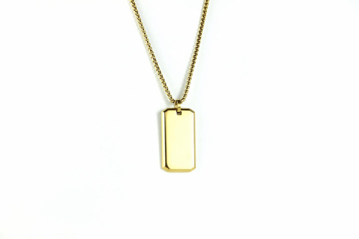 Minimalist Small Initial Bar Necklace