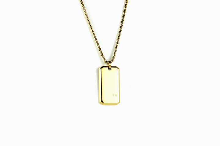Minimalist Small Initial Bar Necklace
