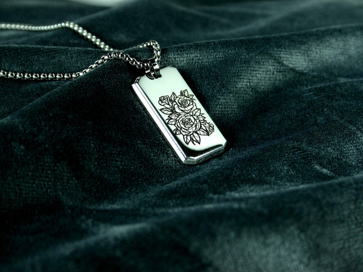 Personalised Jewellery Floral Pendant