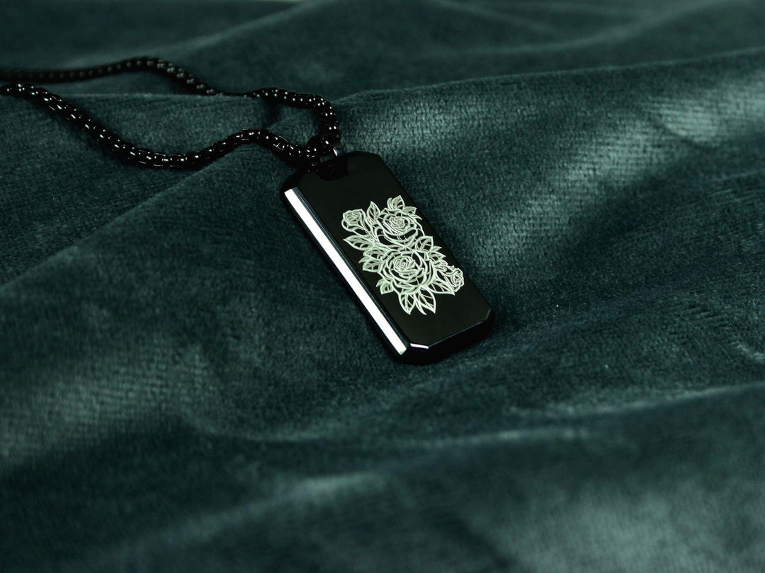 Personalised Jewellery Floral Pendant