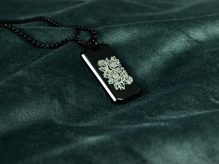 Personalised Jewellery Floral Pendant