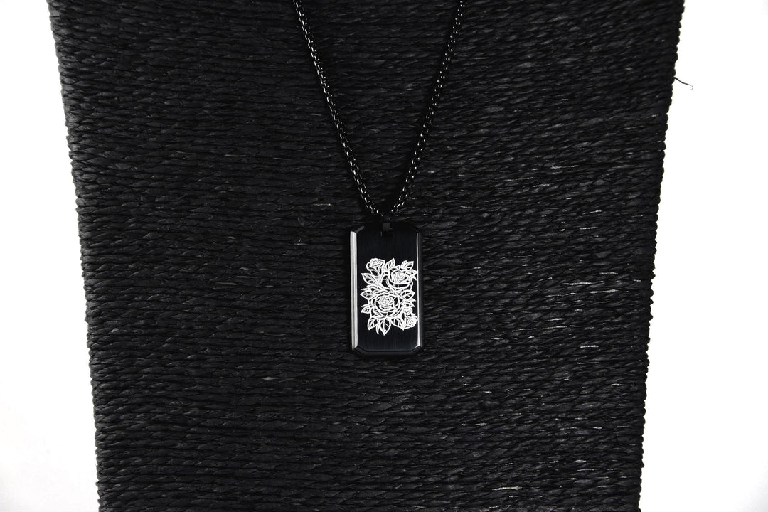 Personalised Jewellery Floral Pendant