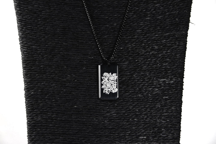 Personalised Jewellery Floral Pendant