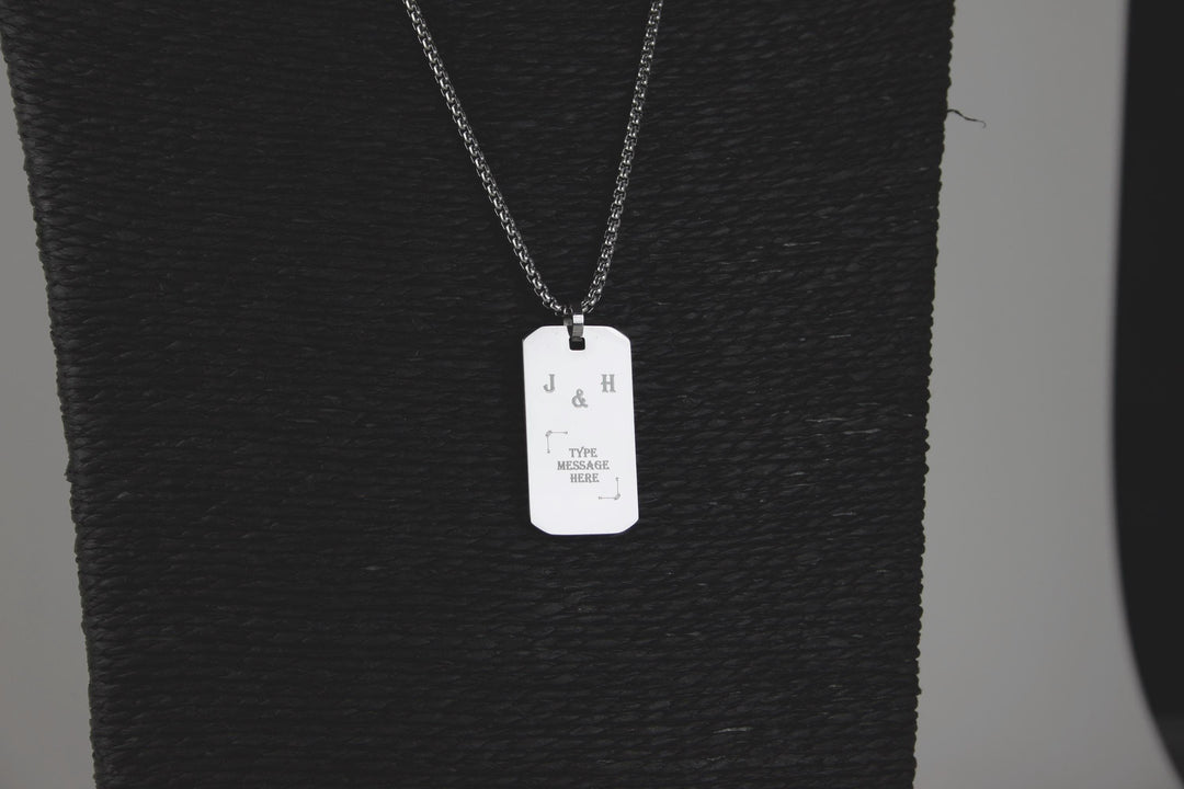 Personalised Initials Couples Necklace