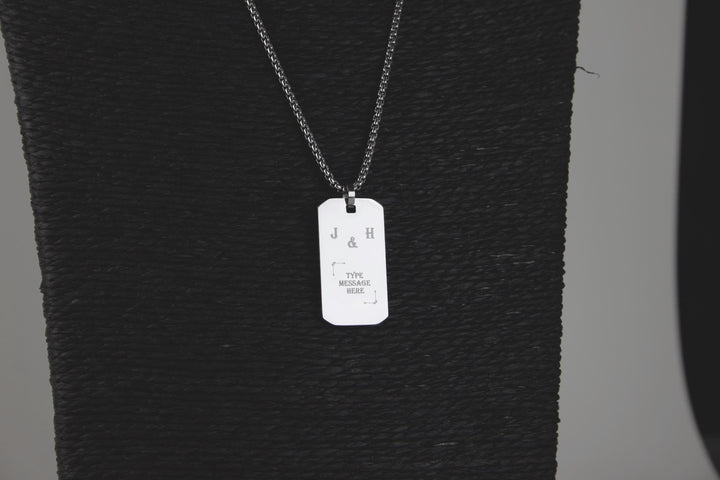 Personalised Initials Couples Necklace