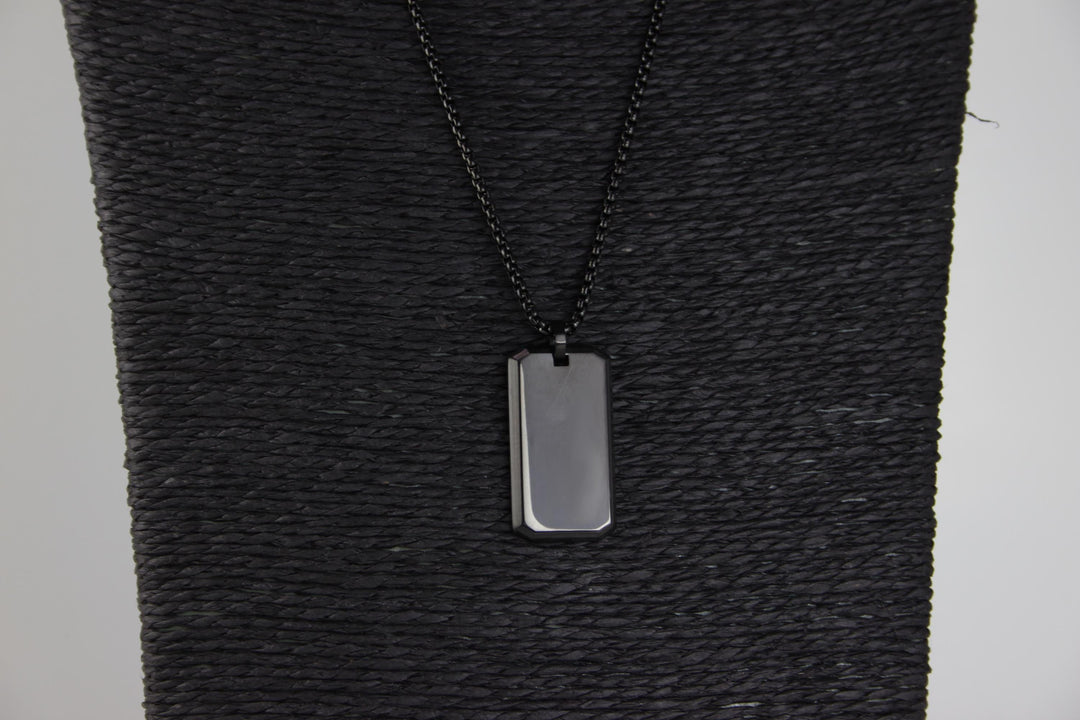 Roman Numerals Rectangle Necklace