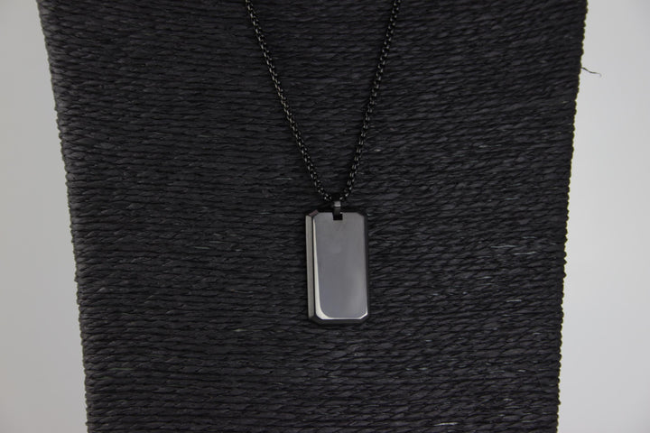 Roman Numerals Rectangle Necklace