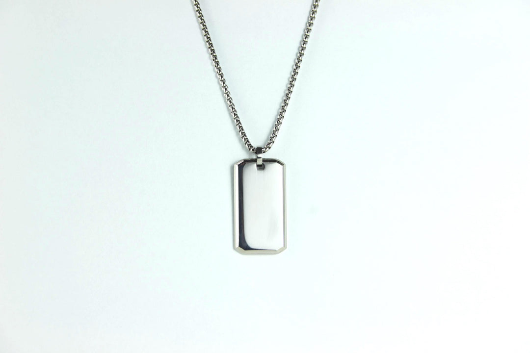 Roman Numerals Rectangle Necklace
